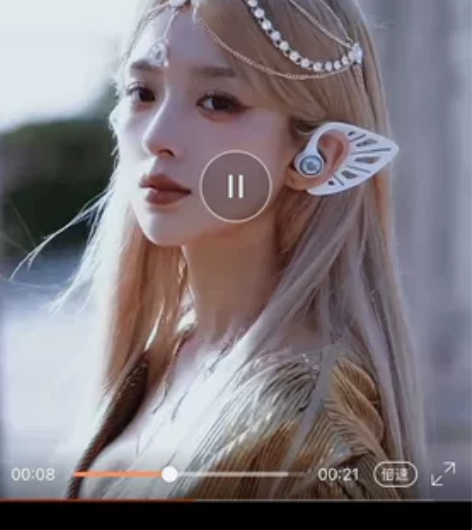 妖舞YOWU精灵耳机真无线蓝牙入耳式发光降...