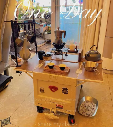 新款户外露营收纳箱折叠箱野营整理箱车载后备...