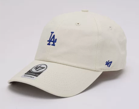 47brand米白色小标软顶ny棒球帽韩版...