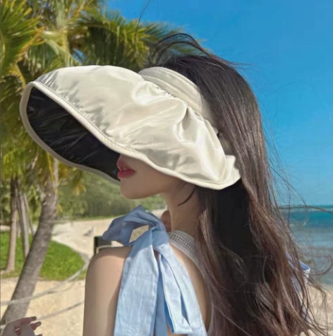 遮阳帽女夏季镂空草帽渔夫帽子紫外线大檐遮脸...