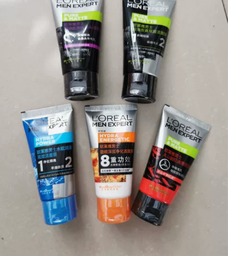 29五支包邮欧莱雅男士洁面膏洗面奶小样50...