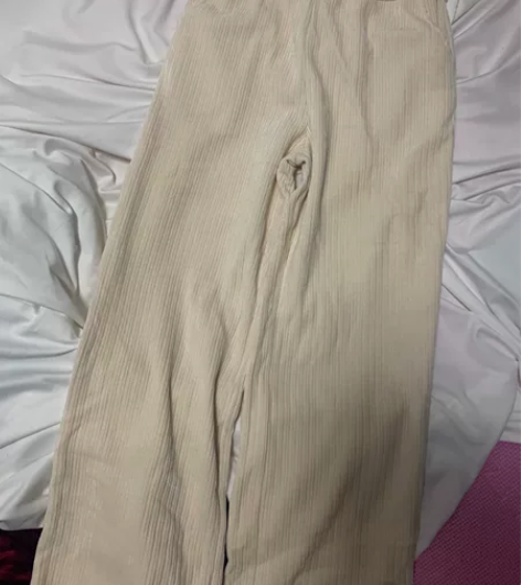 不加绒阔腿裤米色XL 感兴趣的话点“我想要...