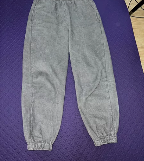 秋冬条绒裤宽松套棉裤加绒灯笼长裤女裤纯棉灯...