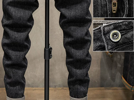 牛仔裤男 牛仔裤子欧州站高端弹力男秋冬厚款...