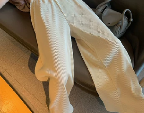 superniniyy 竖条纹阔腿裤女秋季...