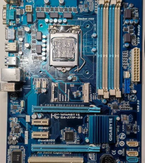 技嘉z77p-d3主板，带挡板 功能正常可...