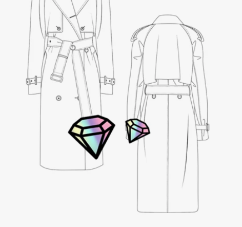 现画，现成的CDR正反面款式图，图案，包包...