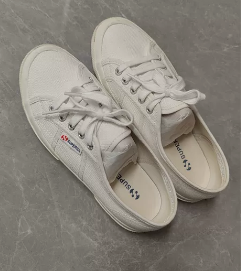 SUPERGA 圣佩佳 小白鞋 白帆布鞋，...