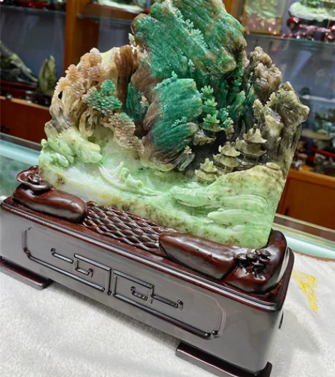 独玉山水摆件  感兴趣的话点“我想要”和我...