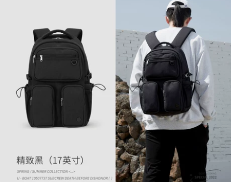 原创设计米熙双肩包2022新款电脑背包男高...