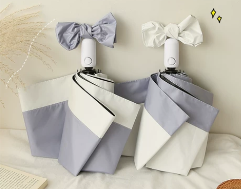 全自动拼接禁欲系雨伞女折叠晴雨两用ins遮...