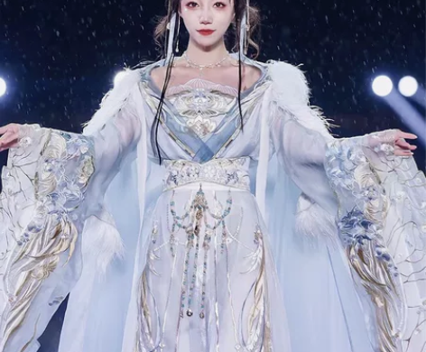 涂七七【月莲】重工刺绣大袖襦魏晋南北朝汉服...