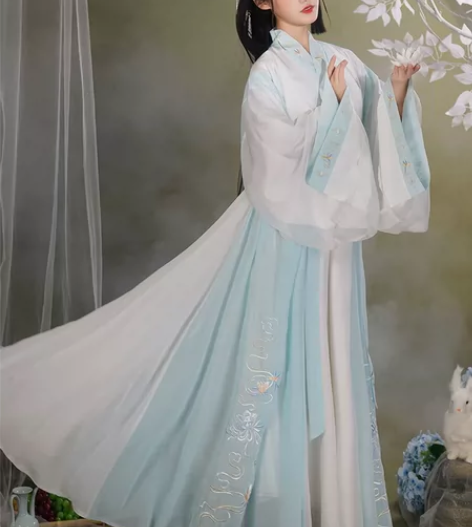 烛颜汉服 原创晋制交领齐腰襦裙套装买来仅试...