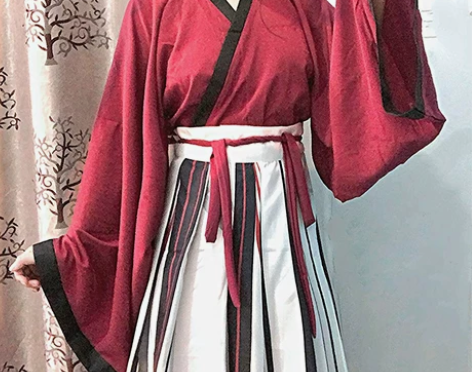 汉服男女同款魏晋风交领齐腰裙，98买的，表...
