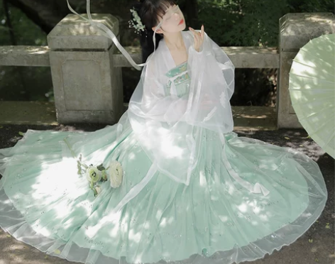 【暖春价】汉服女学生宫羽仙女齐胸襦裙显瘦中...