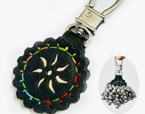 弹弓强磁吊坠挂件户外钥匙扣强磁吊坠吸钢珠吸...