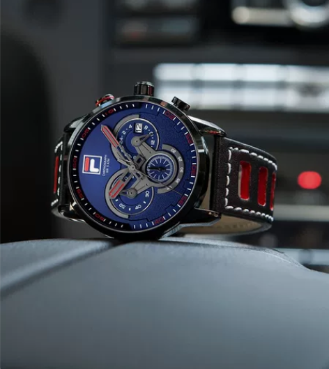 全新 FILA 斐乐 运动机芯防水石英 男...