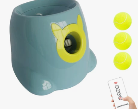 狗狗宠物网球发射器玩具自动发球投球弹球机扔...