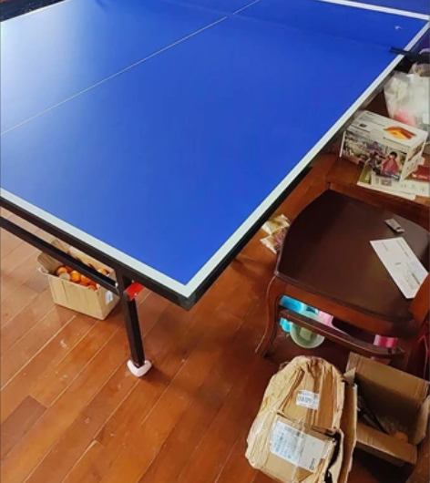 室内家用可折叠式乒乓球桌标准带轮可移动比赛...