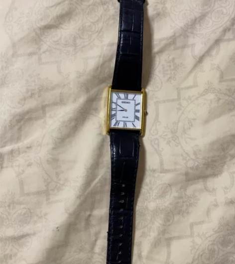 Seiko精工 太阳能方形腕表 不需要换电...