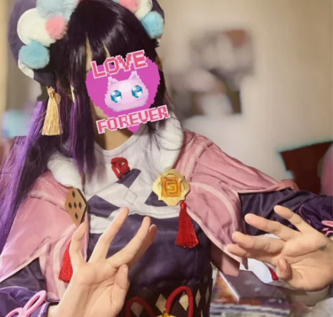 原神 和顺家云堇cos服s码，试妆两次袜子...