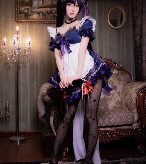 悠窝窝家莫娜女仆cos m码假发漫美全套?...