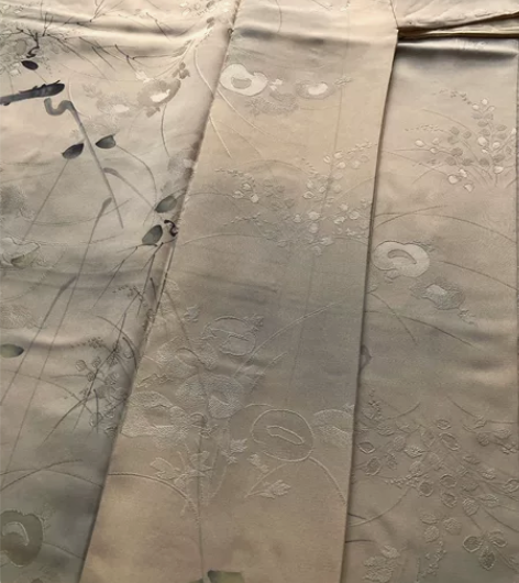 kiya喜屋米黄织花水墨小纹和服 材质:正...