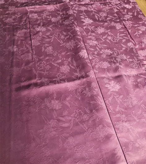 kiya喜屋浅蓝紫光草花色无地和服 材质：...