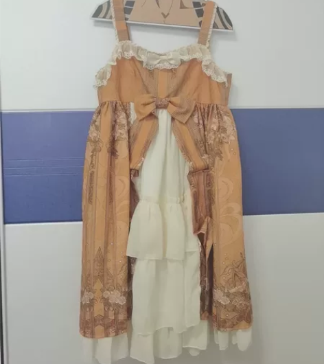 星芙颂四时花卉lolita开襟 黄色jsk...