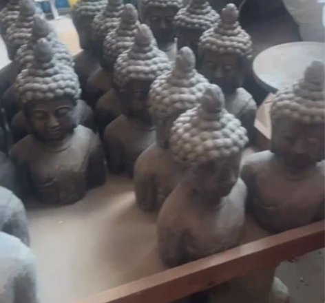 仿古水泥材质佛像摆件.高25厘米，宽16厘...