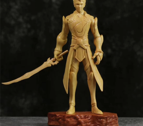 游戏手办收藏品黄杨木雕端游手游王者荣耀人物...