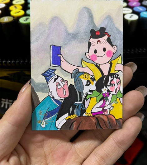 手绘卡童年回忆 80。可定制自己喜欢的动画...