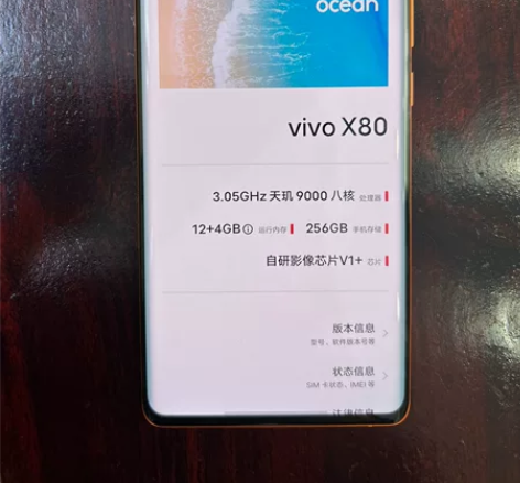 Vivo  X80纯原靓机  12+256...