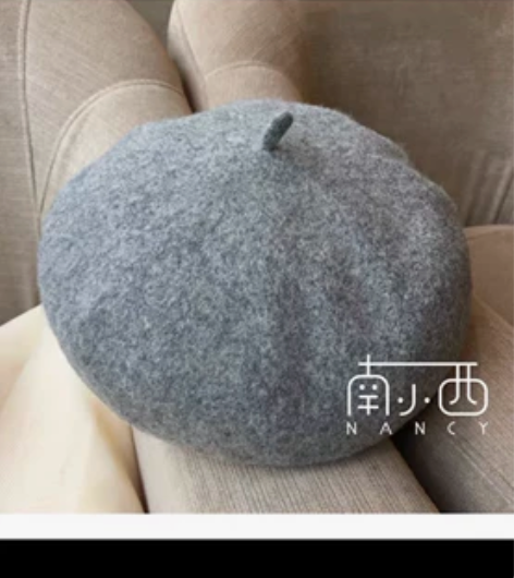 【南小西】ins复古羊毛贝雷帽保暖帽南瓜帽...