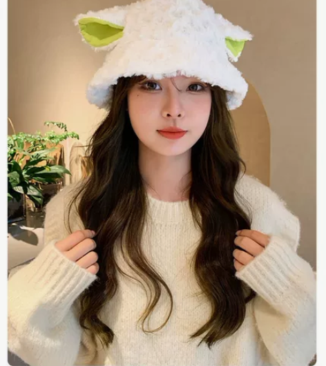 【甩卖14.8包邮】小羊咩咩帽可爱甜美渔夫...