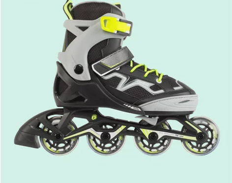 迪卡侬溜冰鞋儿童初学者轮滑鞋闪光轮女童男孩...