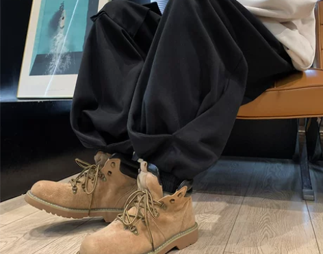 工装裤男春秋美式复古嘻哈潮牌设计感宽松大码...
