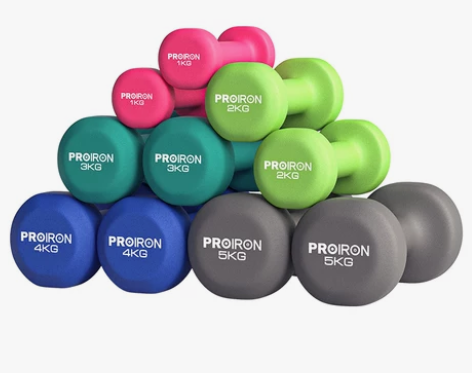 ?PROIRON哑铃女士健身家用实心铁儿童...