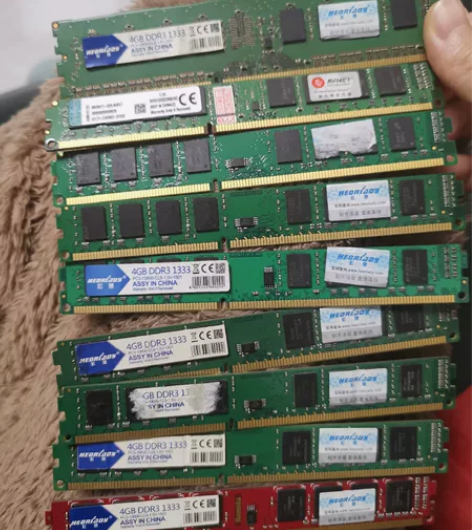 打包九个根台式机内存条 DDR3 1333...