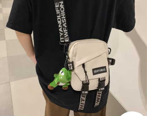 凯思琳2022男士小挎包日系潮流休闲单肩包...