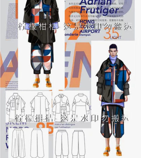 服装效果图代画 服装设计效果图代画 现成效...