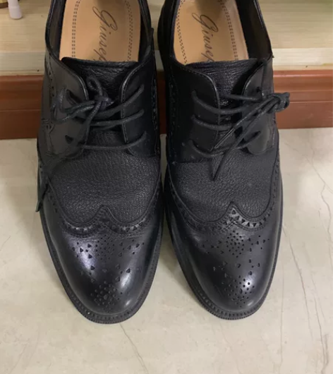 男皮鞋真皮正装黑色百搭休闲商务韩版潮流英伦...