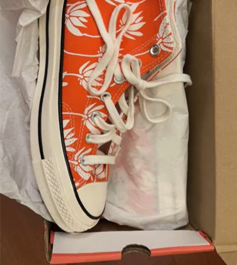 匡威 高帮帆布鞋 37码全新 us6.5码...