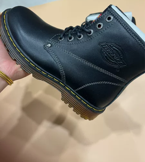 Dickies马丁靴男高帮秋冬季英伦风真皮...