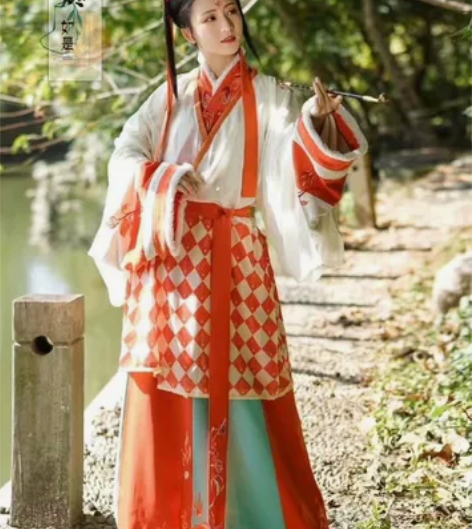 如是观汉服扶桑晋制纱襦 几乎全新,s码。1...