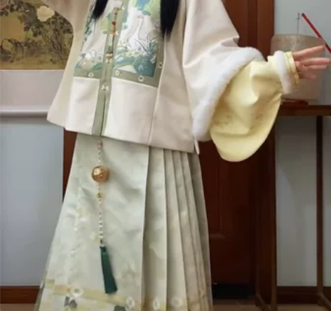 (马面裙门对不齐 在换货中)桔屿【晴江观鸭...