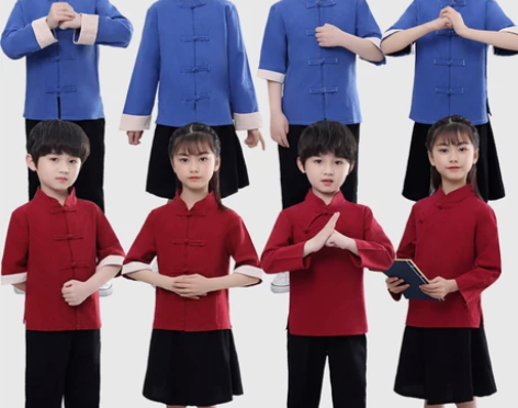 儿童民国服装学生装五四青年装中山装民国风大...