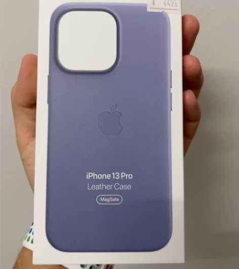iPhone 13 pro 紫藤色 皮革保...