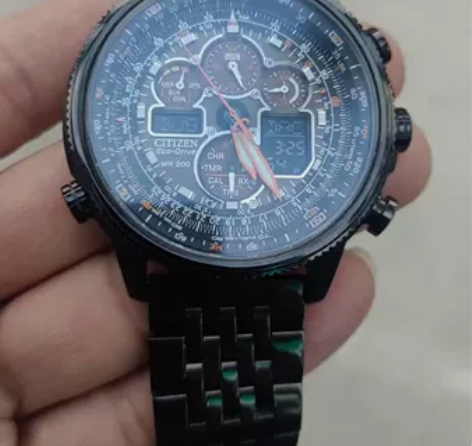 西铁城光动能电波双历男士腕表 JY8035...