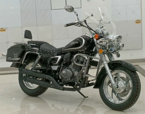 原装正品钱江风暴太子150CC油冷美式复古...